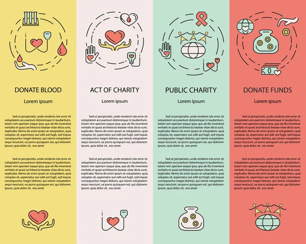 Charity and donation — Stock Vector