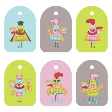 Sevimli çizgi horoz kümesi