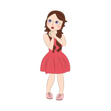 Şirin küçük kız.