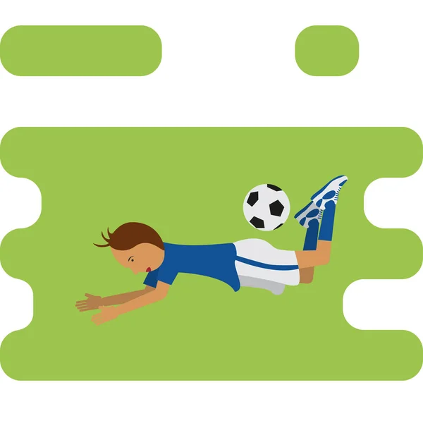 Illustration of soccer player — Stock Vector