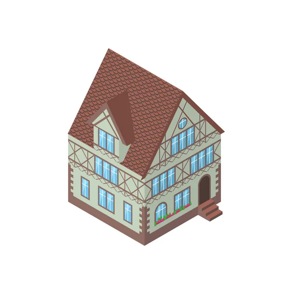 Dom w stylu Tudorów — Wektor stockowy