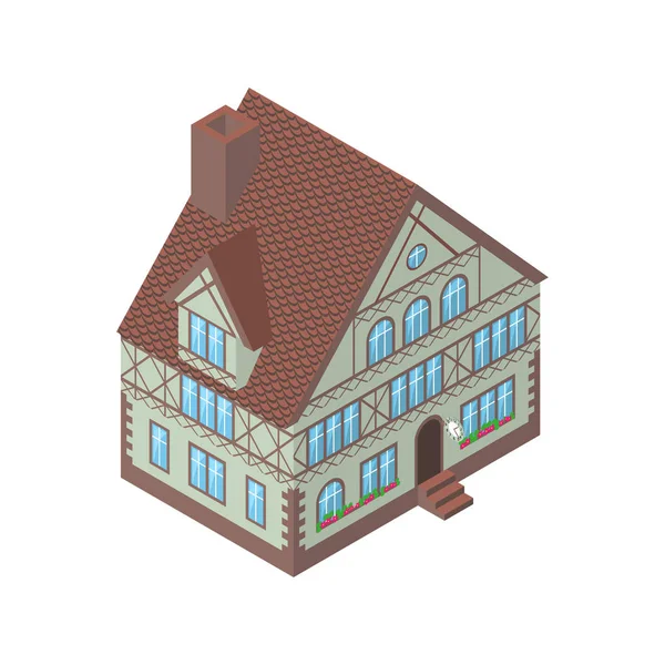 Maison de style Tudor — Image vectorielle