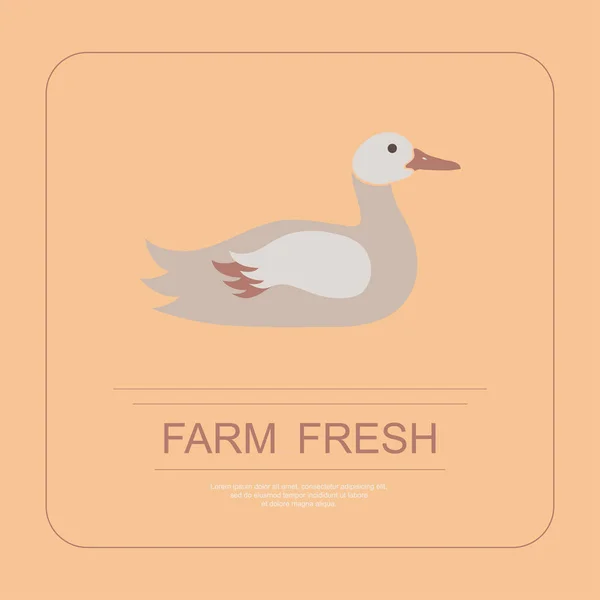 Logotype de ferme frais — Image vectorielle