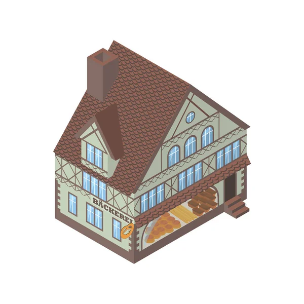 Tudor style house — Stock Vector
