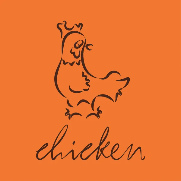 Logotipo de pollo — Archivo Imágenes Vectoriales