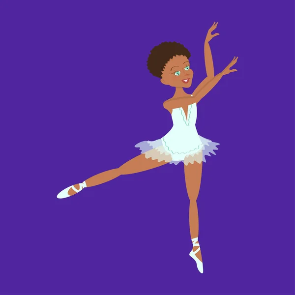 Schattige kleine ballerina — Stockvector