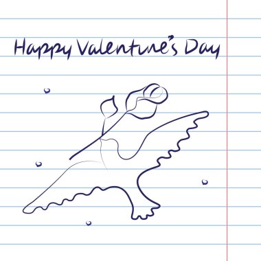 Sevgililer Günü kartı.