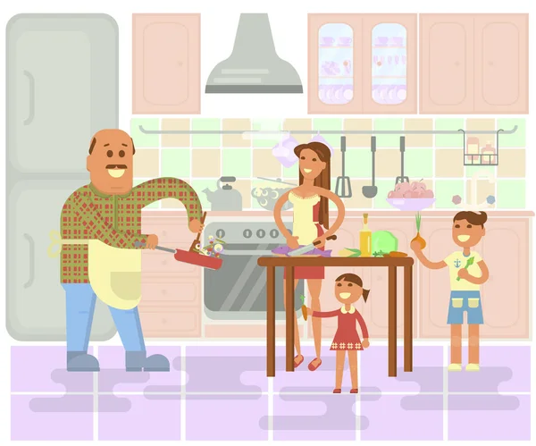mutlu aile yemek