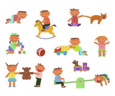 Infographic öğeleri çocuk oyun