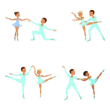 erkek ve kız çocuk bale dansçıları