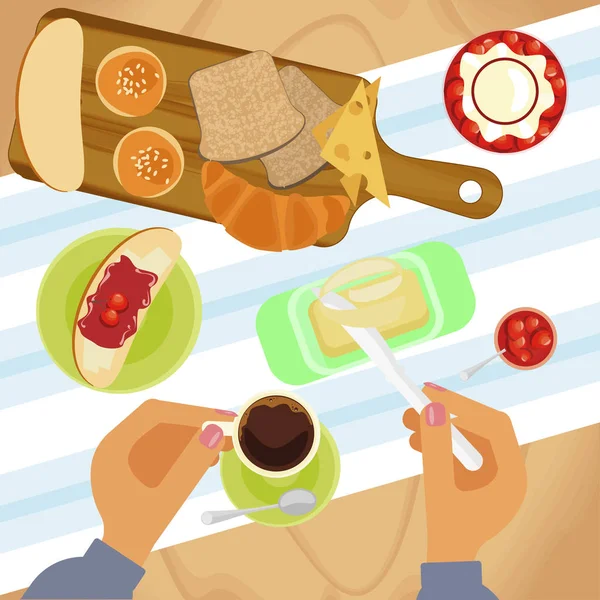 Menú dulce para cofee break — Vector de stock