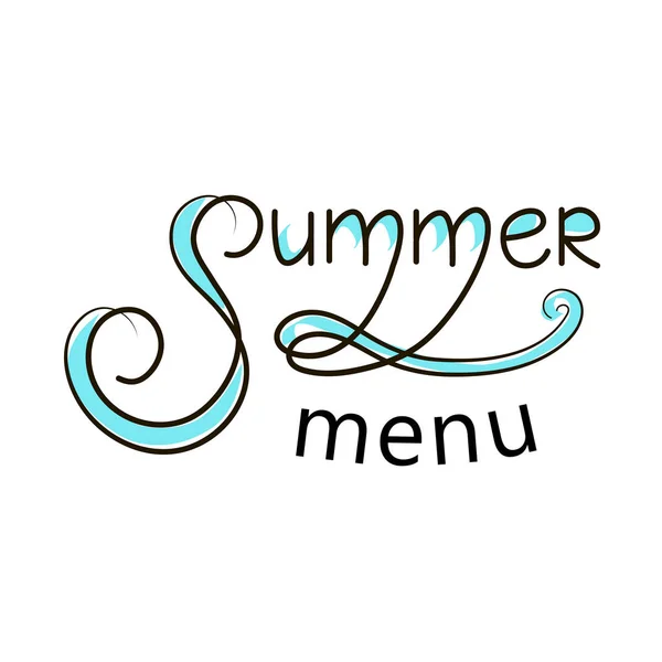 Banner de menu de verão — Vetor de Stock