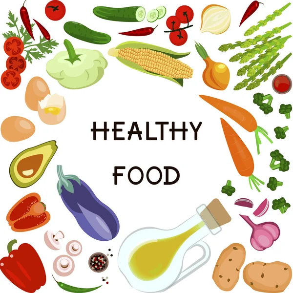 Banner für gesunde Ernährung — Stockvektor