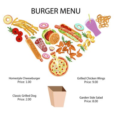 Fast food Restoran afiş