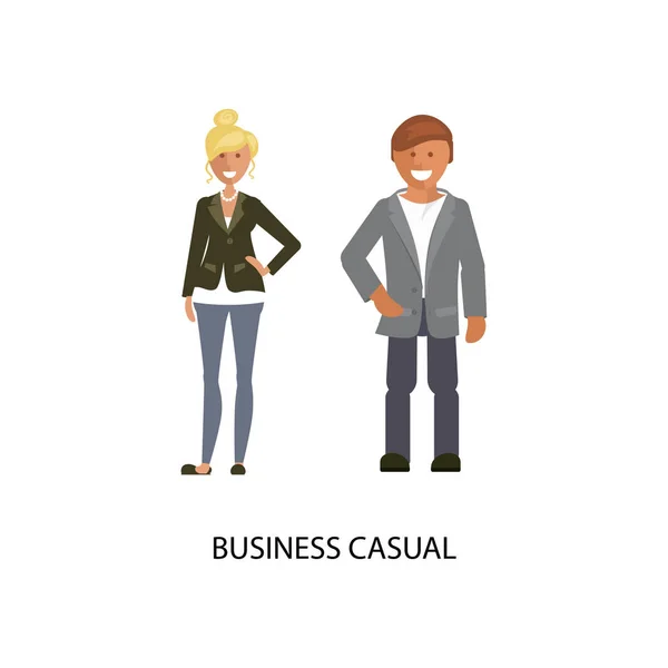 Business stile casual — Vettoriale Stock