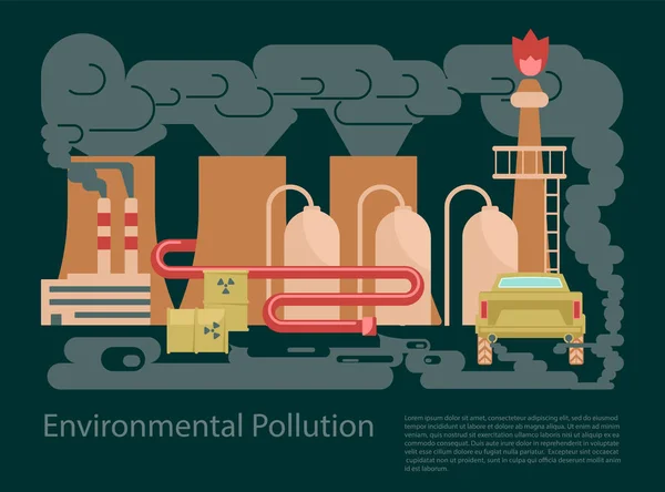 Umweltverschmutzung — Stockvektor
