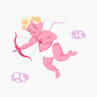 Oyuncu Cupidto bir oku hedefler