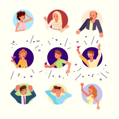 Noisily Neighbors characters clipart