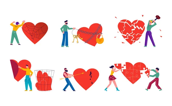Métaphore de l'amour — Image vectorielle