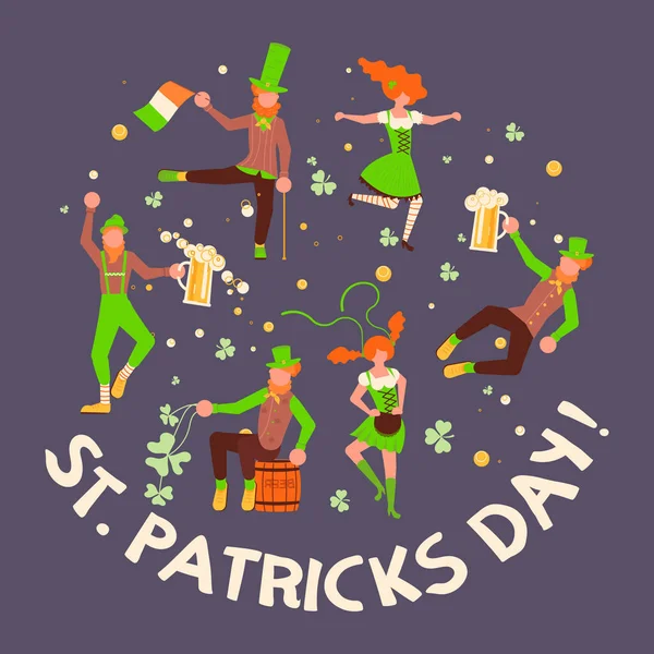 Bannières de salutation Saint Patricks Day — Image vectorielle