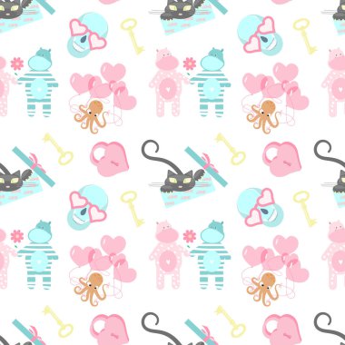 Sevimli kediyle kusursuz desen