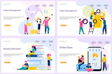 İş adamları iniş sayfası