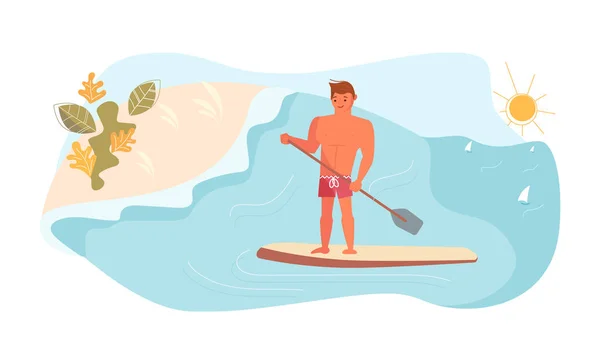Stand Up Paddle Surfing concept