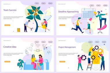 İş adamları iniş sayfası