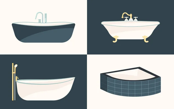 Paquet de baignoire vide — Image vectorielle