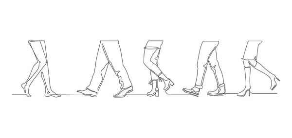 İnsan Bacakları 'nı çiz — Stok Vektör