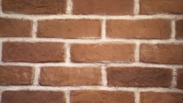 Main d'homme pouces levés - Fond de mur de brique — Video