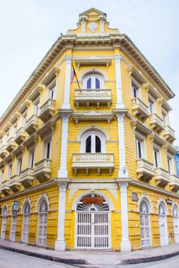 Colonial Building Rafael del Castillo in Cartagena de Indias