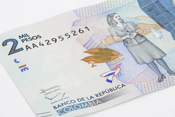 Dos mil pesos colombianos Bill —  Fotos de Stock