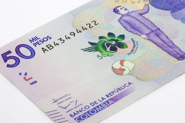 Elli bin Kolombiyalı peso Bill — Stok fotoğraf