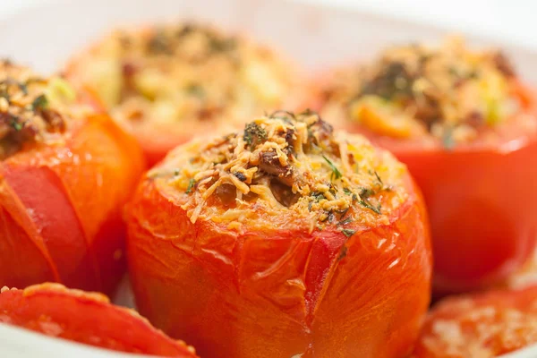 Just baked stuffed tomatoes