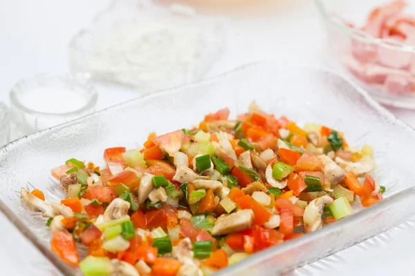 Verduras recién salteadas — Foto de Stock