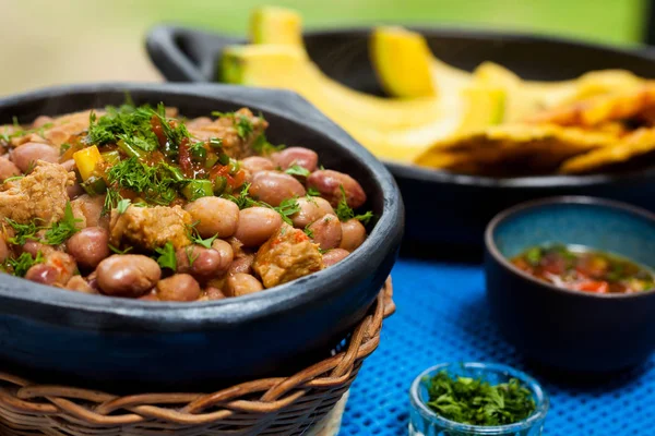 Frijoles con carne de cerdo — Foto de Stock