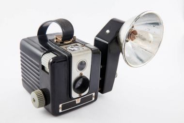 İzole antika fotoğraf makinesi