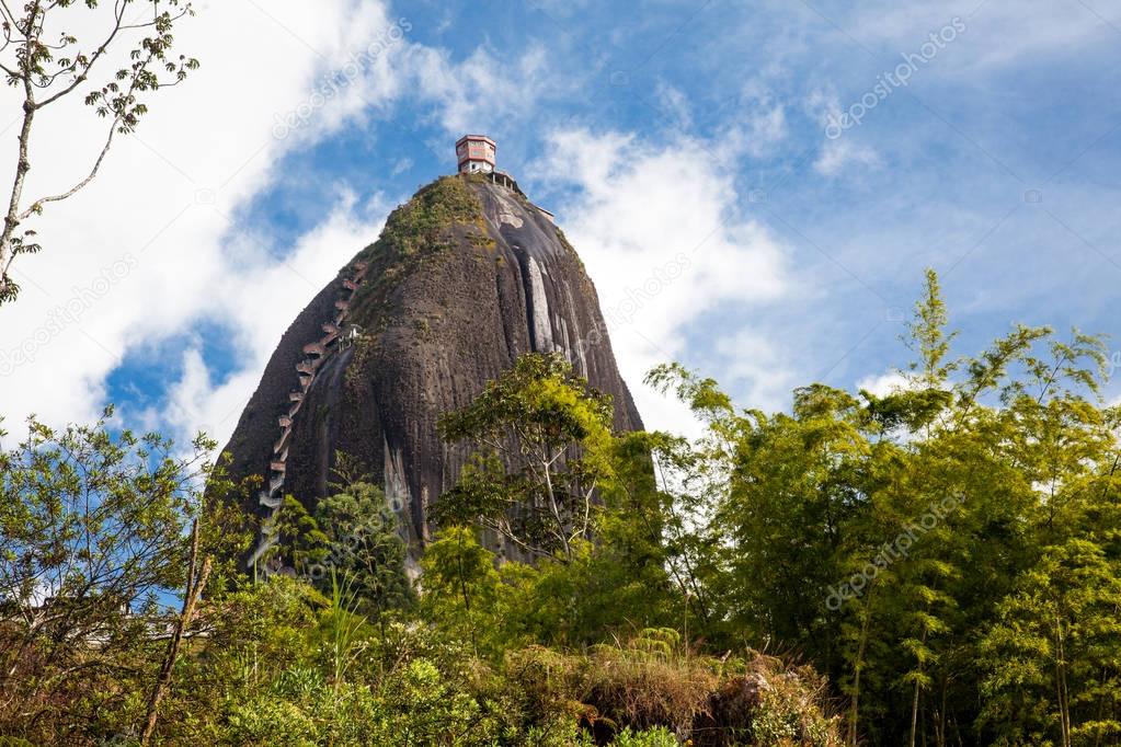 Monolithic stone mountain at Guatape