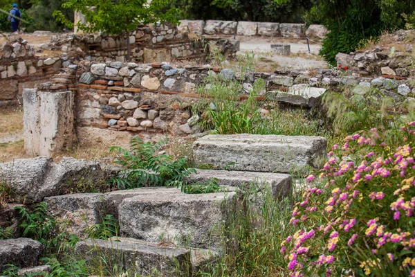 Ruínas da Ágora Antiga em Atenas — Fotografia de Stock