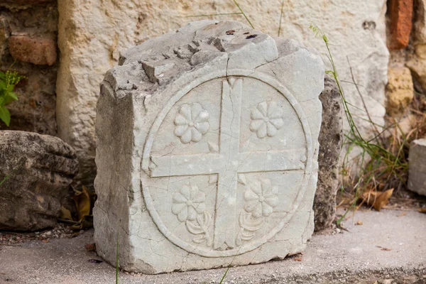 Detail of the ruins of the a Ancient Agora in Athens — Stock Photo, Image