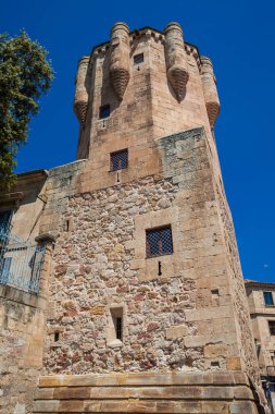 The historical Clavero Tower built on the fifteenth century in the city of Salamaca in Spain