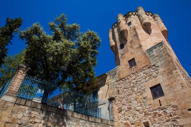 The historical Clavero Tower built on the fifteenth century in the city of Salamaca in Spain