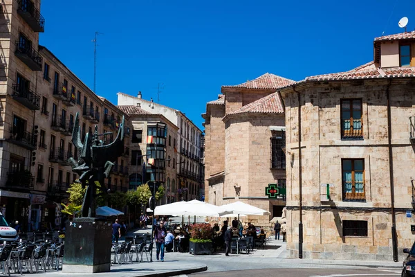 Salamanca Spanien Maj 2018 Plaza San Julian Och Vackra Gatorna — Stockfoto