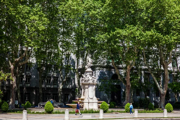 스페인 마드리드 2018 아폴론 Paseo Del Prado Madrid Main Boulevards — 스톡 사진