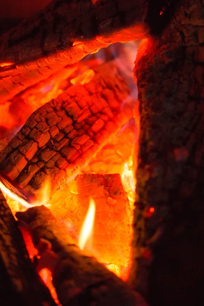 煙と火の抽象的なテクスチャ — ストック写真