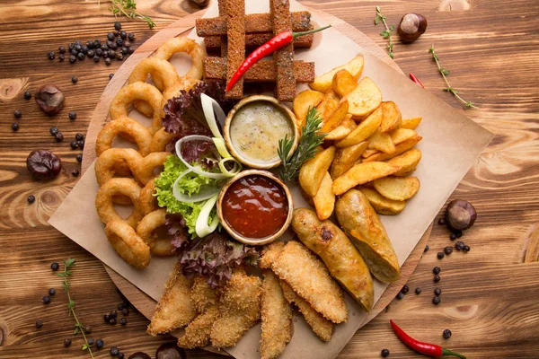 bira için kızarmış snack