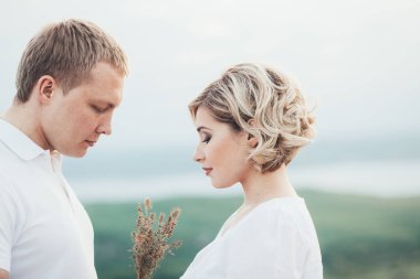 genç güzel çift portre