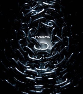 Tüm ülkeleri zincirleyen bir virüs gibi. Grip salgını. Covid-19 salgını