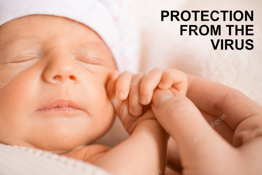 Protection from the infant epidemic. Covid - 19 concept pandemic